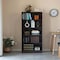 Basicwise Freestanding Wooden Display Bookshelf, Floor Standing Bookcase, with 5 Open Display Shelves, Brown QI004621.BN - alternate 6